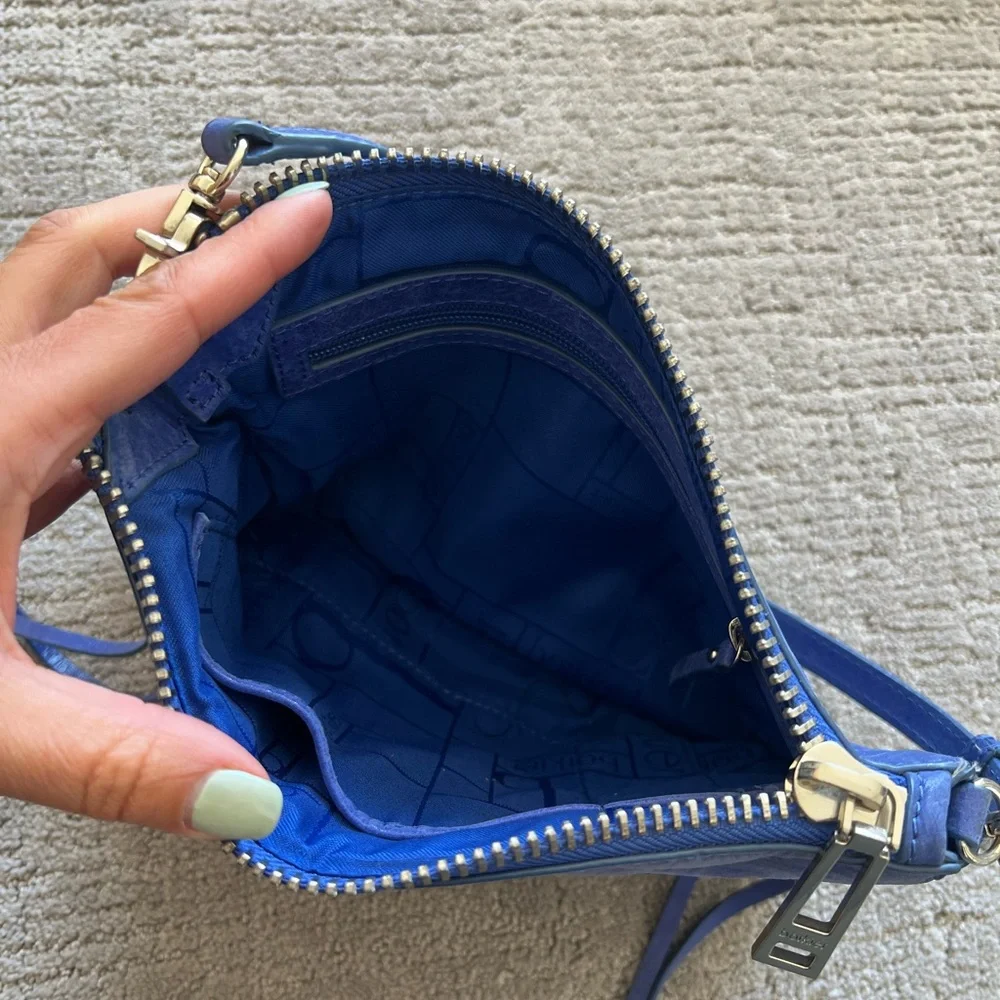 Botkier Blue Leather Crossbody Bag